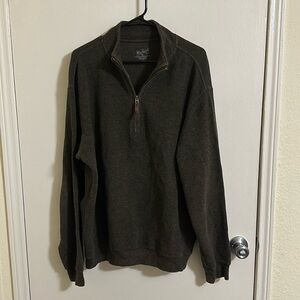 EUC Woolrich Chocolate Brown Quarter Zip Pullover